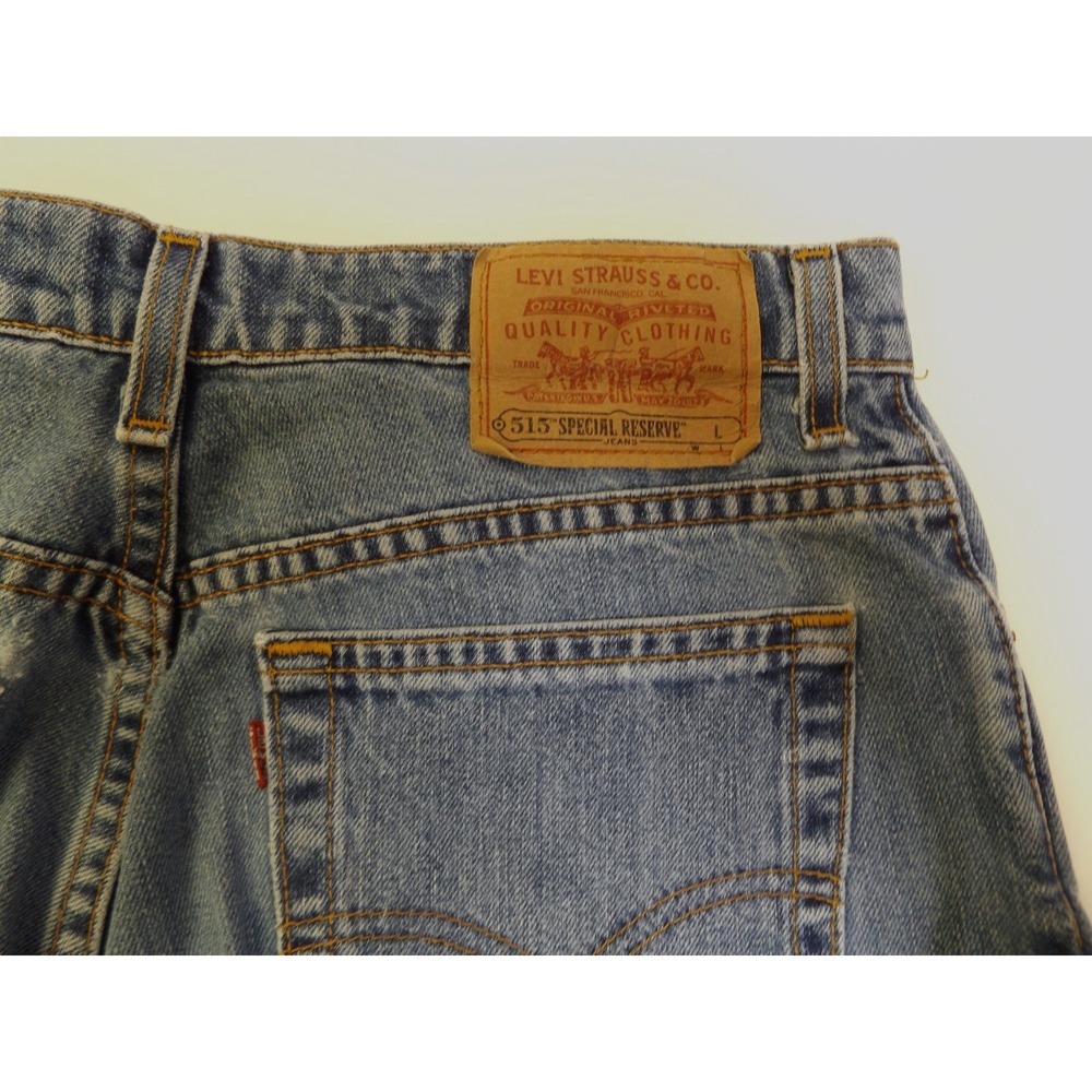 Levi's 515 Special Reserve Jeans Blue‎ Size 14L, zip up 7 riveted pockets